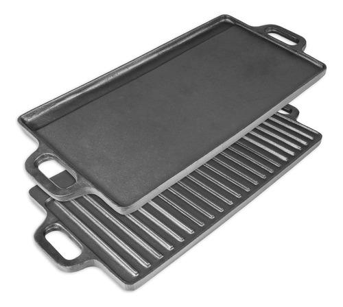 Prosource Griddle De La Parrilla De Hierro Fundido De Doble.