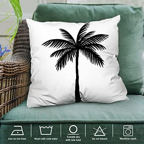 Shrahala Funda De Almohada Decorativa Con Silueta De Palmera