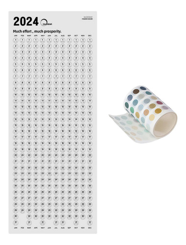 Organizador De Calendario De Pared 2024 Sin Marco De Madera