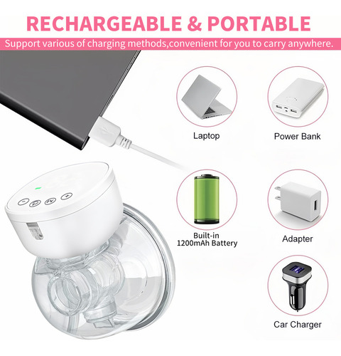 Extractor De Leche Eléctrico Sacaleche Succionador Con Bolsa