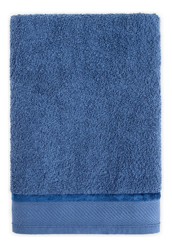 Kit 10 Toalhas Banho Banhão Canadá Toalha Gigante 360 Gramas Cor Azul Lisa