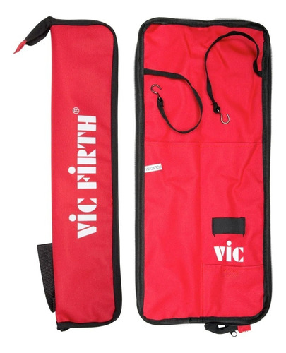 Bag De Baquetas Vic Firth Essentials Esb Para Baquetas 5a 5b Cor Vermelho
