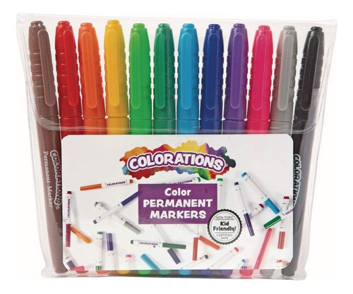 Colorations® Marcadores Permanentes Punta Fina Colores Juego