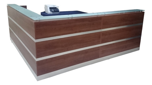 Mueble De Recepcion Cerel Recta L De 4.00 X 4.00 Mostrador