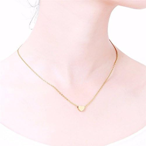 Frodete Collar De Corazón Con Inicial P De Oro Para Niñas, A