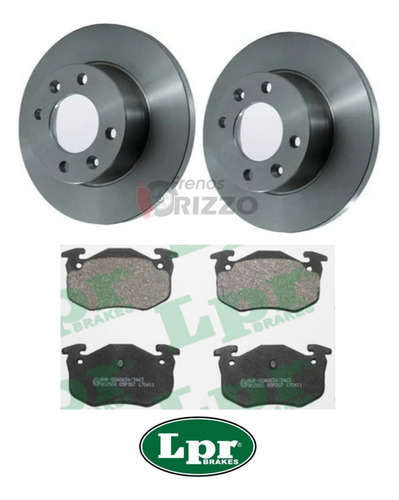 Kit Discos Pastillas Freno Lpr Peugeot 306 Trasero 95/..