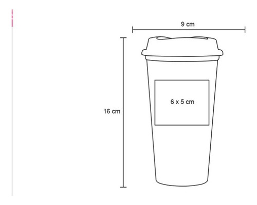 100 Pz. Vaso Cafetero Plástico Reutilizables 475ml.
