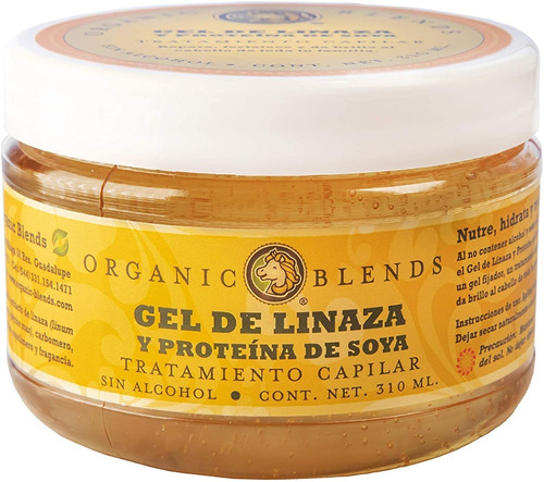 Gel Orgánico Linaza Y Proteína De Soya 310ml Organic Blends