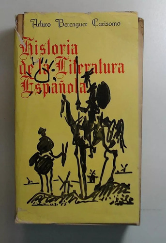 Historia De La Literatura Española Arturo Berenguer Carisomo