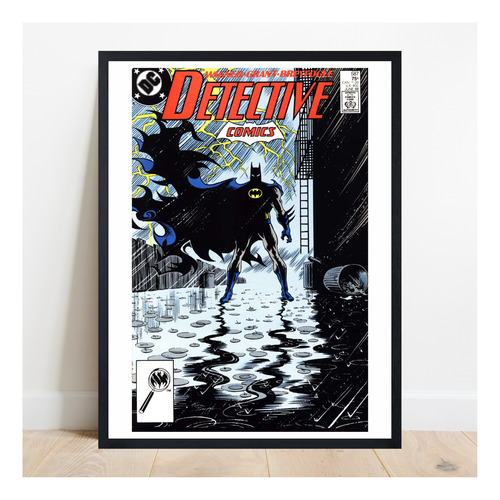 Cuadro Decorativo Batman Norm Breyfogle Sketch Comic Negro Negro