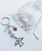 Comprar Llavero Ángel Souvenir+bolsita Vidrio Comunión Bautismo X10