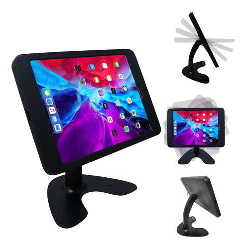 Soporte Antirrobo Negro Compatible Con iPad Pro 12.9 