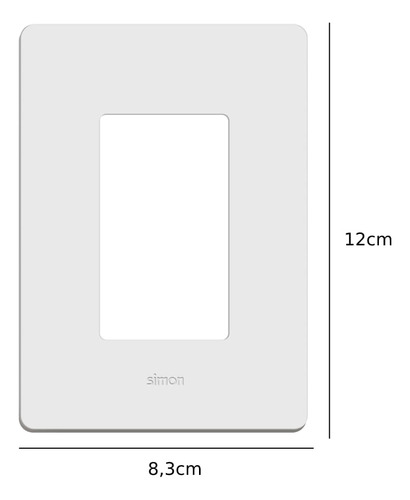 Placa 4x2 3 Postos Com Suporte Branca 20913-30 - Simon 20 Cor Branco