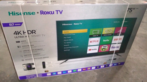 Imagen 1 de 5 de Pantalla De 75 Pulgadas,hisense Modelo R7 Año 2020