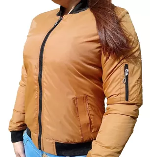 Chaqueta Chamarra Piloto Bomber Impermeable Dama Sport