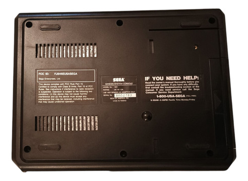 Consola Original Sega Génesis Model 1 Hdg Ntsc Importadaa Negro
