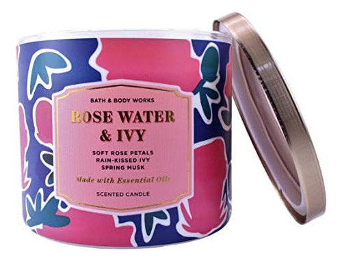 Bath And Body Works Rosewater & Ivy 3 Wick Candle 14.5 ...