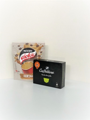Imagen 3 de 4 de Cápsulas Dolce Recargables Caffettino X4 + Cortado Dolca