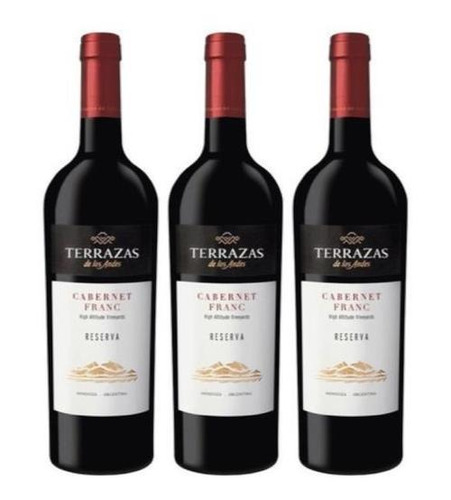 Vino Terrazas Reserva Cabernet Franc 750ml Tinto Pack X3