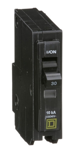 Pack 10 Piezas Interruptor Qo130 Square-d 1 Polo 30a Negro