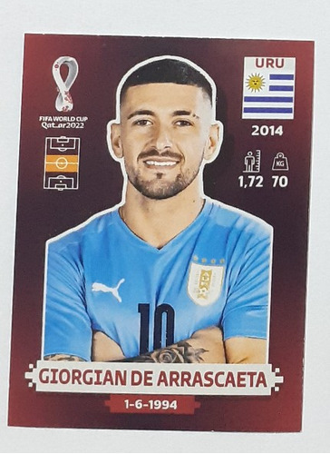 Figurita Mundial Qatar 2022 De Arrascaeta Uru 12 Oryx