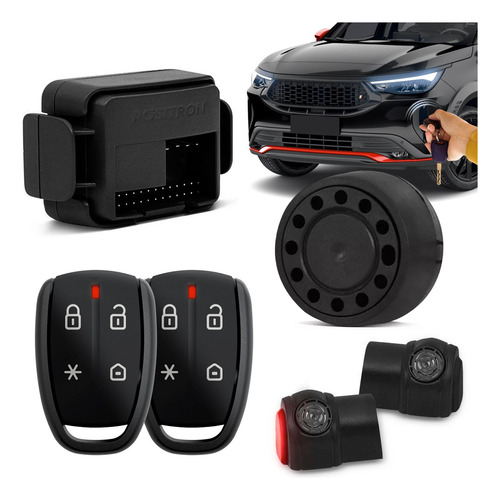 Alarme Automotivo Peugeot 208 Controle Sirene Positron