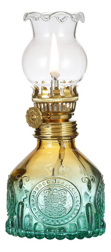 Lámpara De Aceite De Queroseno De Vidrio De Color Degradado