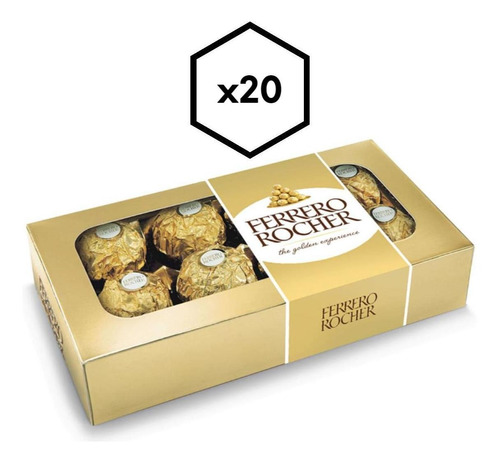 Bombon Ferrero Rocher Caja X8 U. 100 Gr Chocolate Caja X20