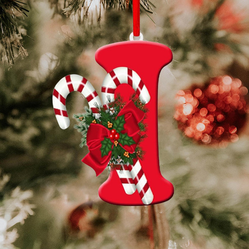 Adorno Colgante Para De Navidad Con Letras, Adorno Para De I