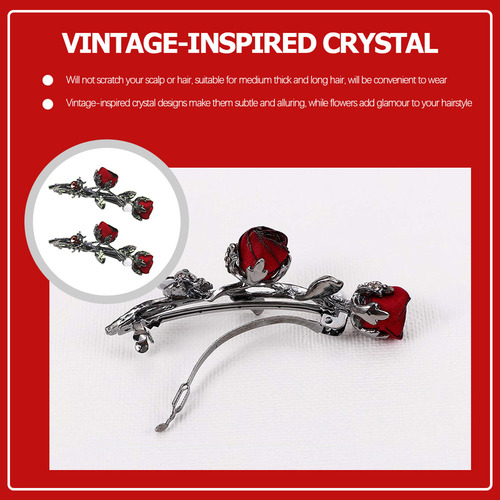 Soporte Vintage Para Cola De Caballo, Broches Con Diamantes