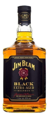Whisky Bourbon Black 1 Litro Jim Beam
