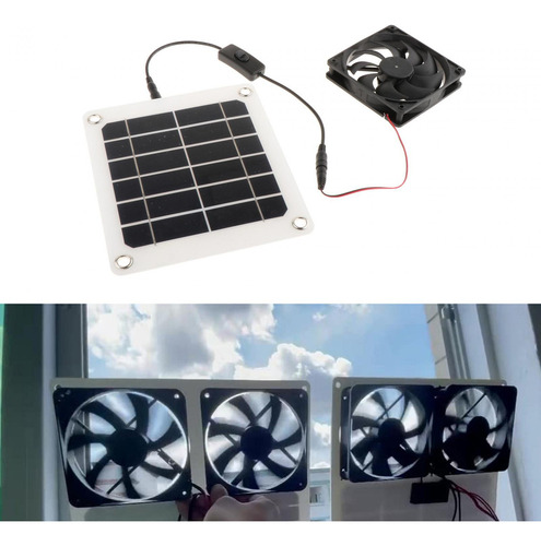 Ventilador De Panel Solar, Ventilador De Con 1 Ventilador