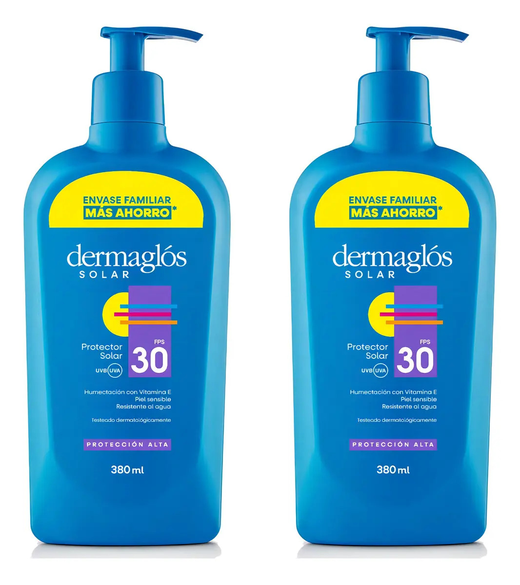 Pack 2 Dermaglós Protector Solar Fps30 Para Piel Sensible