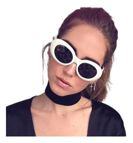 Óculos De Sol Oval Moda Fashion Selfie Com Estilo Moderno