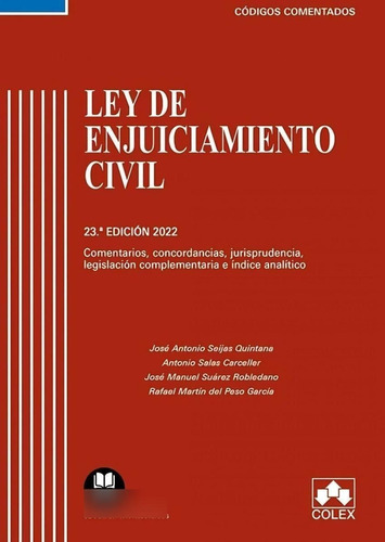 Libro: Ley De Enjuiciamiento Civil Y Legislación Complementa