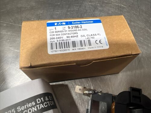 Eaton Cutler Hammer 9-3186-2 C25 Ser D1 50amp 208/240v C Bbf