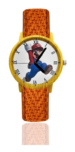 Reloj Super Mario Estilo Madera Tureloj
