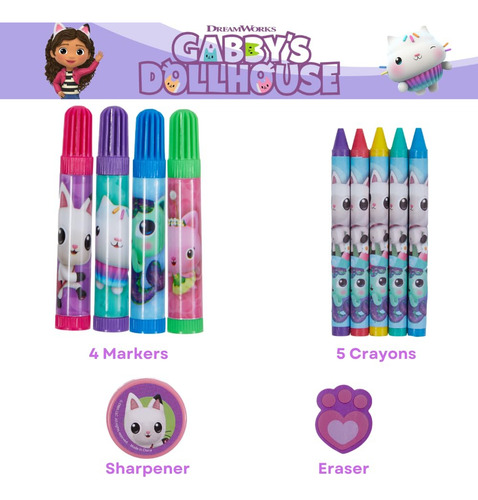 Art Set Innovative Designs Gabbys Dollhouse Con Estuche Para
