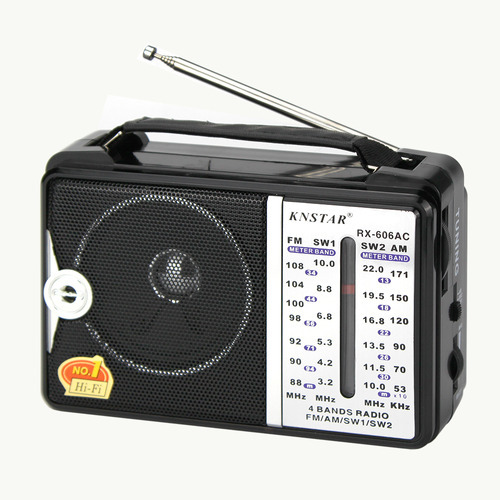 Radio Fm/am Portatil 220v / Pilas / Calidad  Knstar Rx-606ac