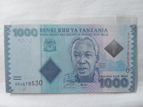 Billete De Tanzania 1000 Shillings 