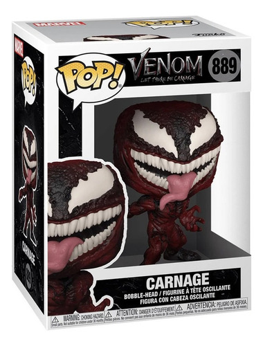 Funko Pop Carnage 889 Venom 2 Sipiderman Caricero Marvel