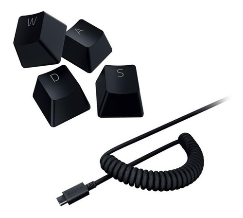 Teclas Razer Pbt Keycap + Cable, Black, Tienda Oficial