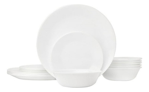 Pack De 4 Vajillas Corelle De 5 Pzs (3 Platos Y 2 Tazones)