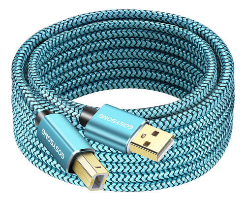 Gosysong Cable De Impresora Usb De 30 Pies, Cable De Impreso