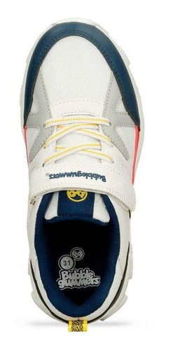 Imagen 4 de 5 de Tenis Deportivos Blanco-azul Bubblegummers Olimpo Niño