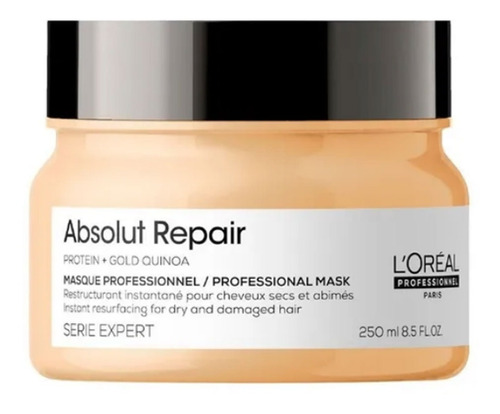 Máscara Absolut Repair Cabello Dañado Brillo 250ml Loreal