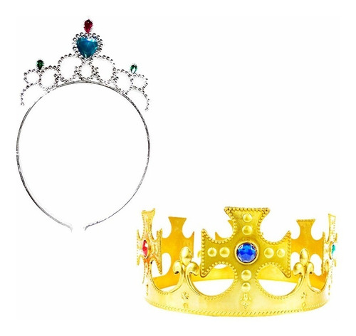 10 Coroa Rei Príncipe 3 Tiara Princesa Lembrancinha Infantil