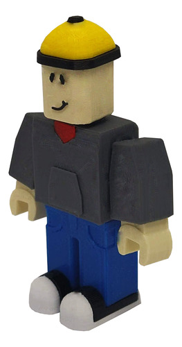 Mini Action Figure Roblox Touca Amarela Com Imã - 7,5cm