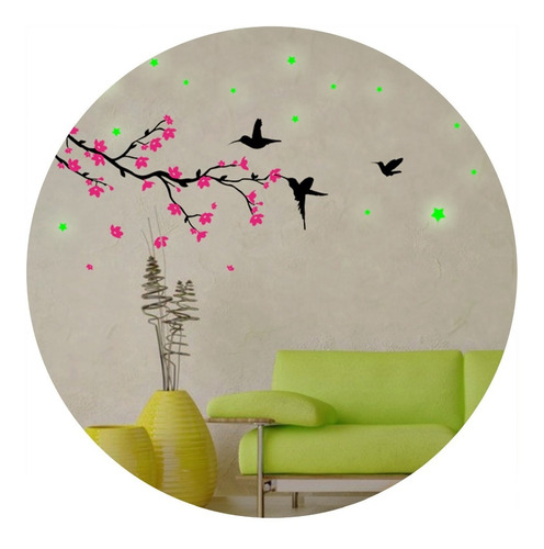 Vinilos Decorativos P/ Pared C/ Stickers Fosforescentes