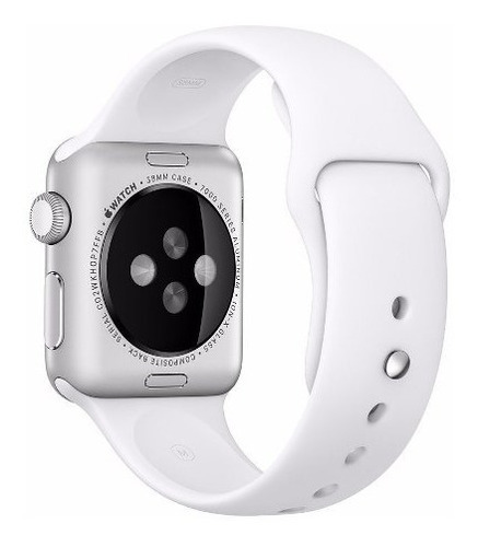 Pulseira De Silicone Sport Branca P/ Apple Watch 38/40mm